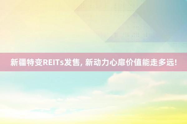 新疆特变REITs发售, 新动力心扉价值能走多远!