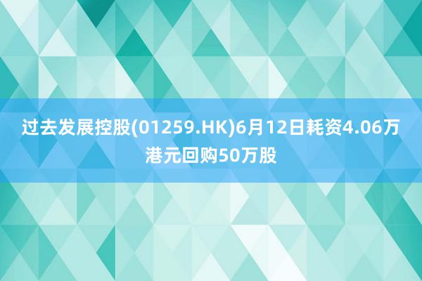 过去发展控股(01259.HK)6月12日耗资4.06万港元回购50万股